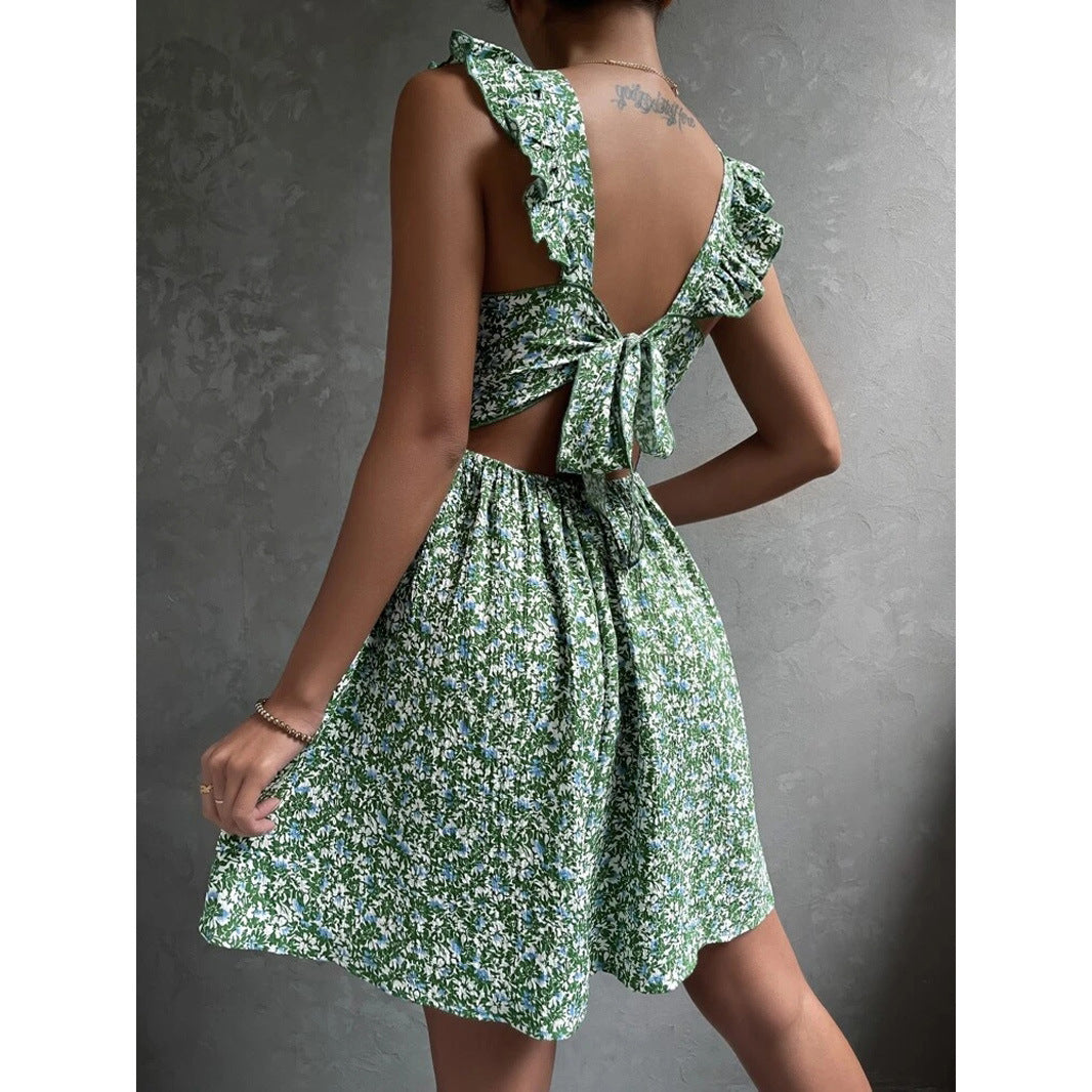 Summer Square-neck Holiday Dress