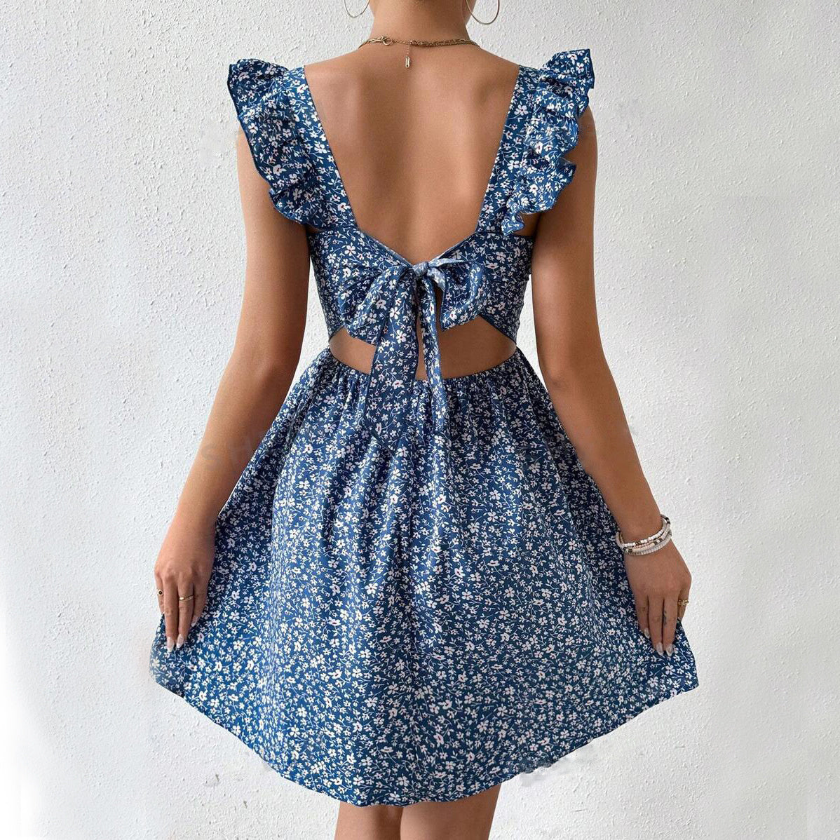 Summer Square-neck Holiday Dress