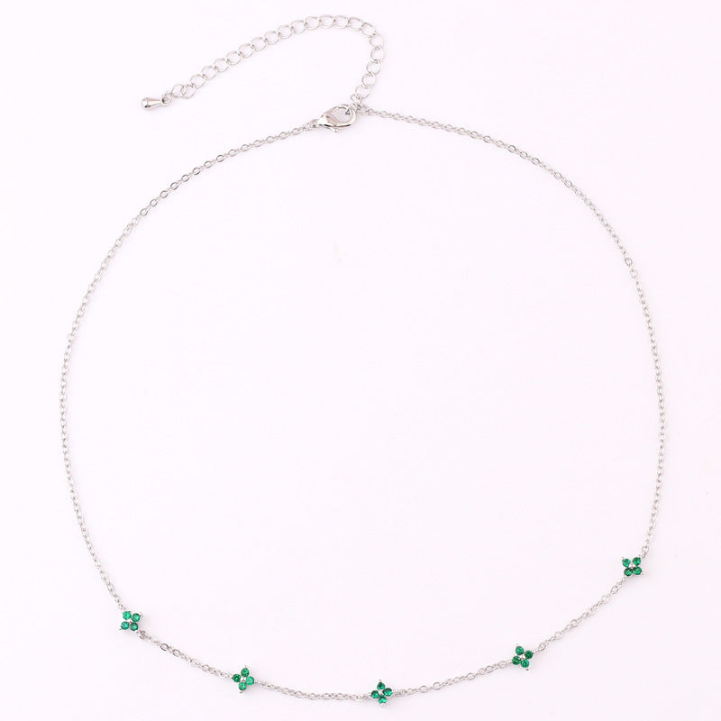 Blue Flower Necklace
