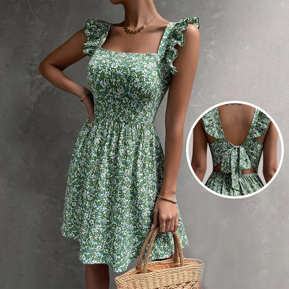 Summer Square-neck Holiday Dress