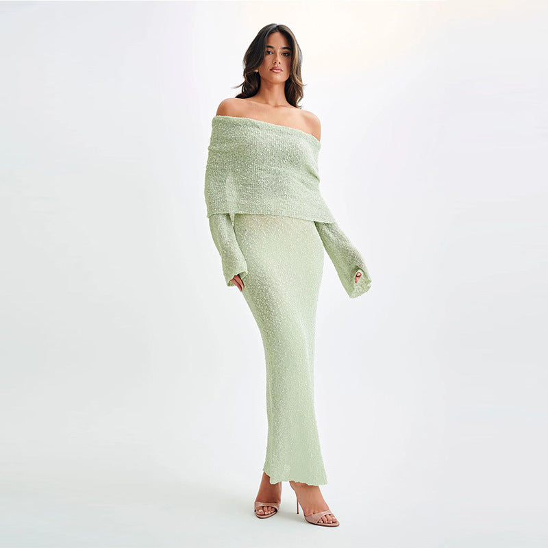 Knitted Beach Holiday Long Dress