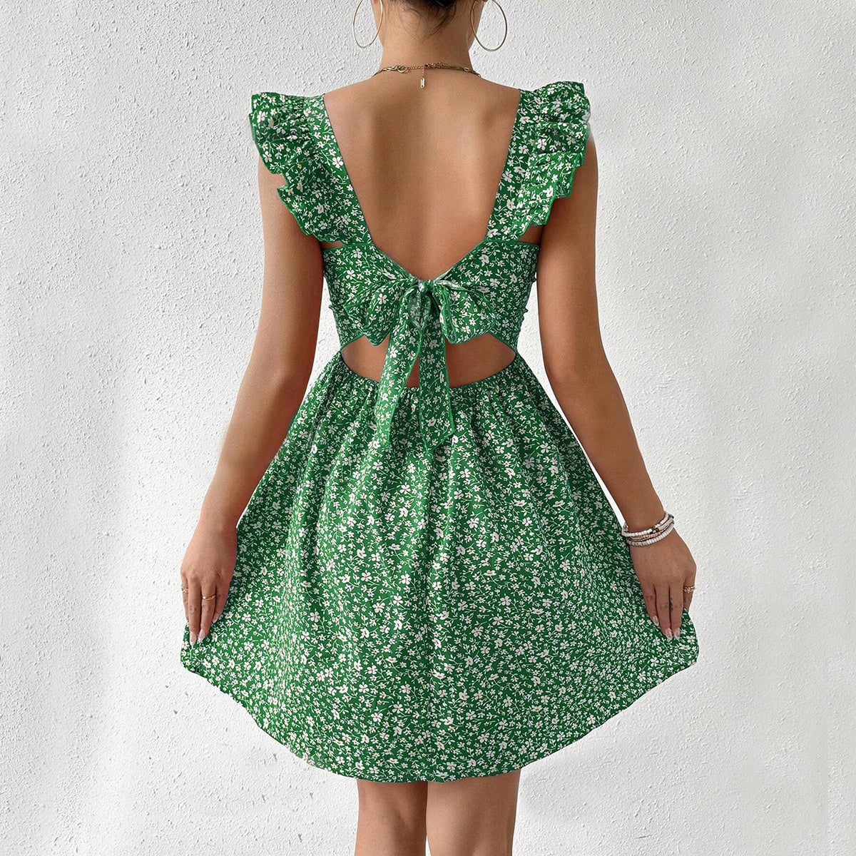 Summer Square-neck Holiday Dress