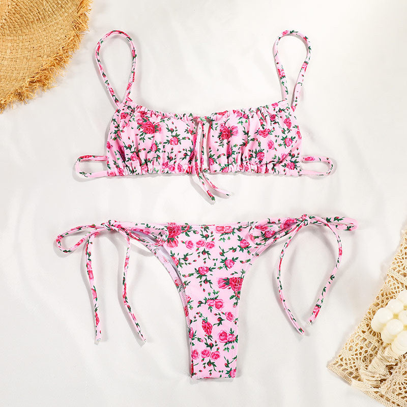 Swimwear Printed Strap Bikini