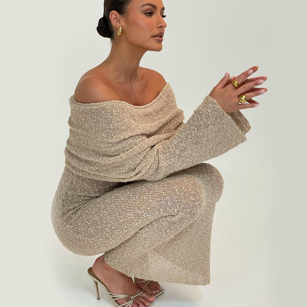 Knitted Beach Holiday Long Dress