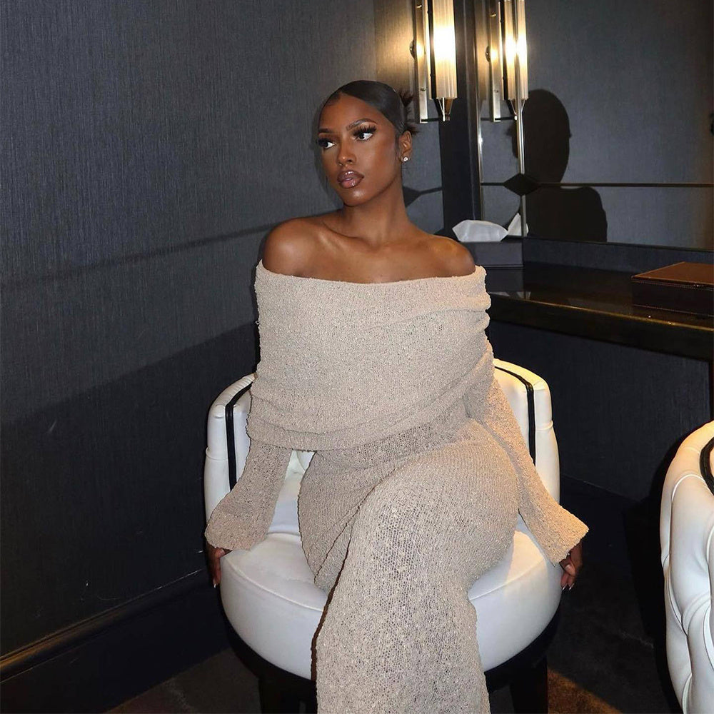 Knitted Beach Holiday Long Dress