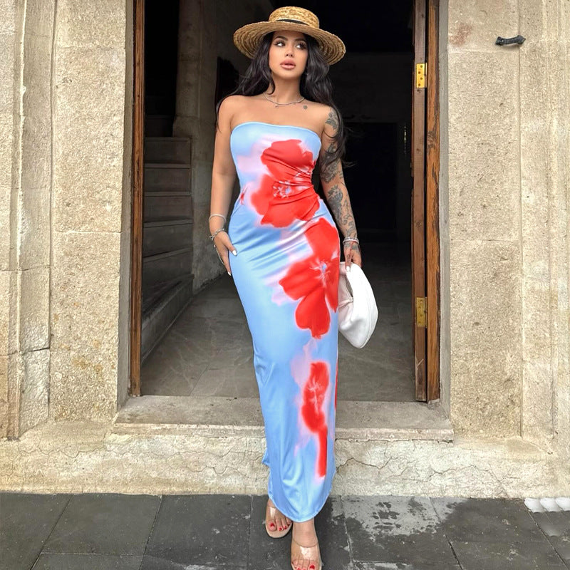 Slim Tube Beach Dress