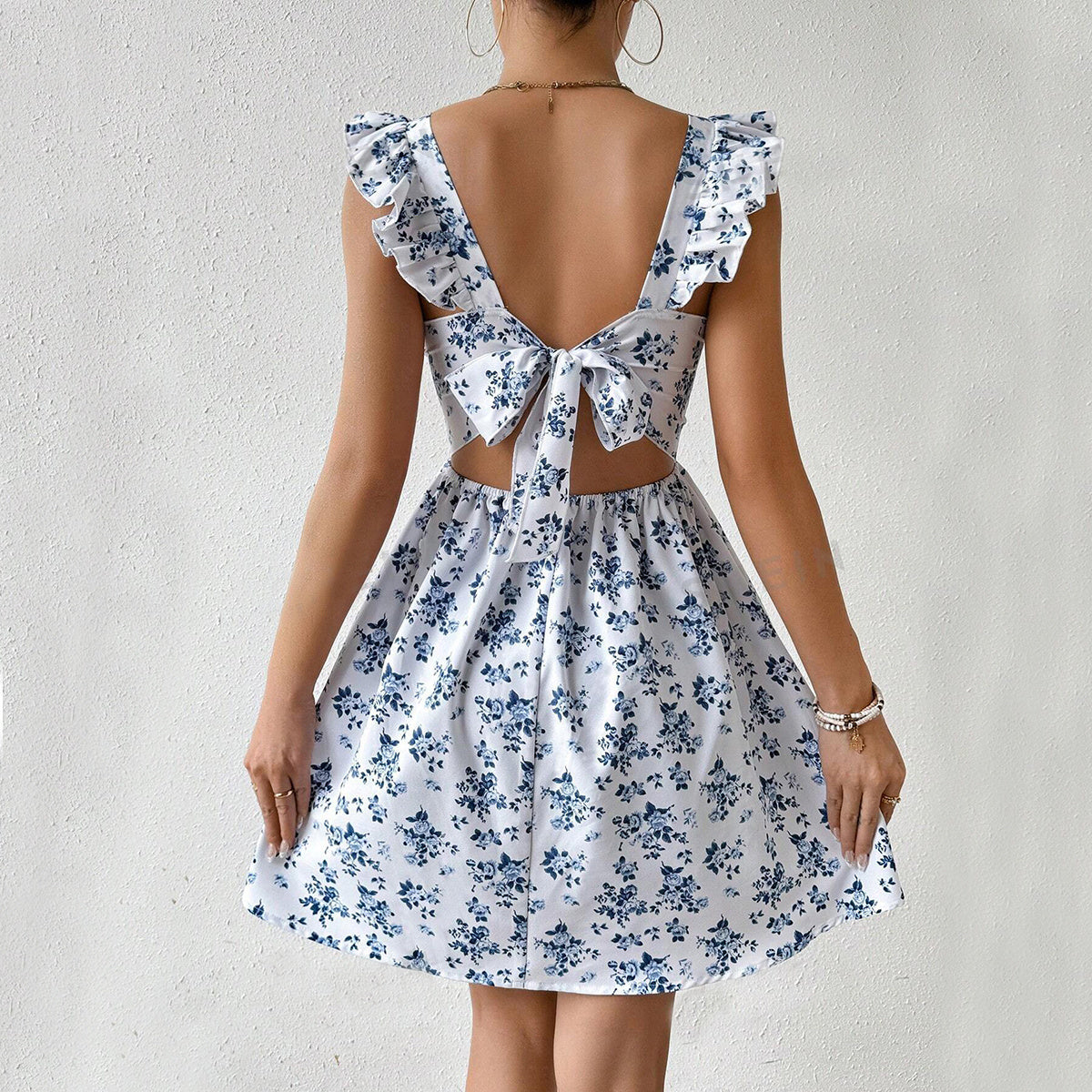 Summer Square-neck Holiday Dress