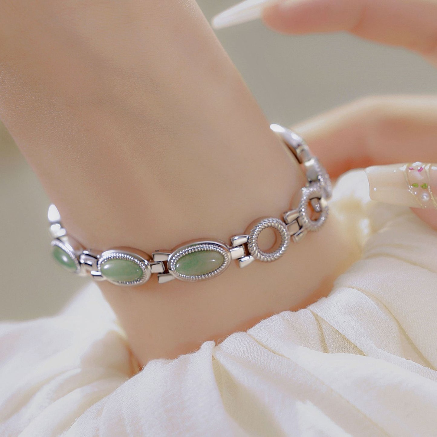 Hetian Jade Chain Watch