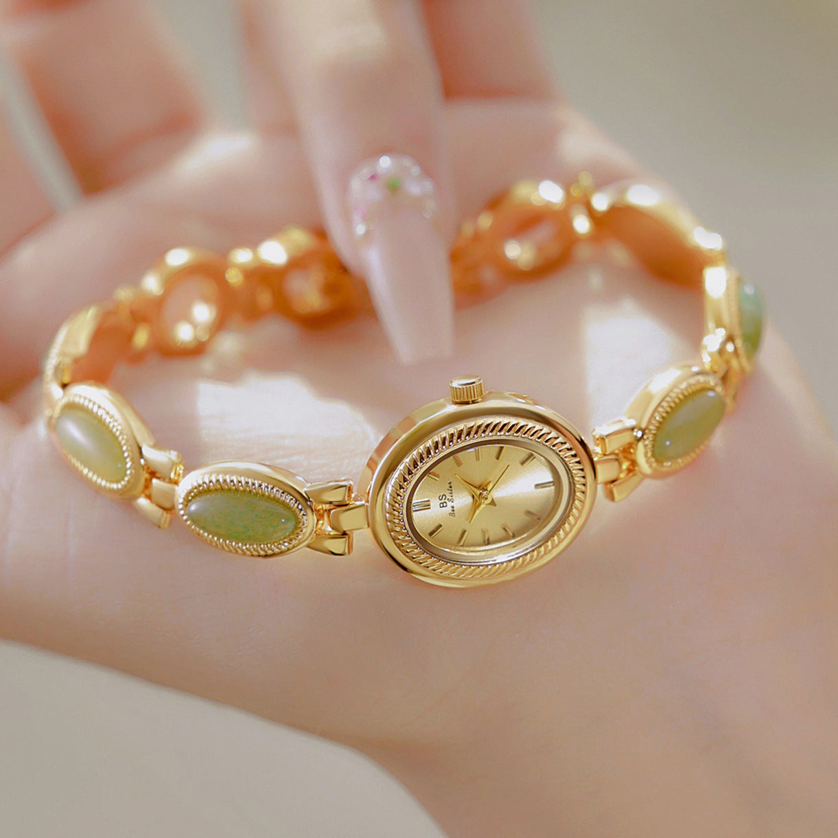 Hetian Jade Chain Watch