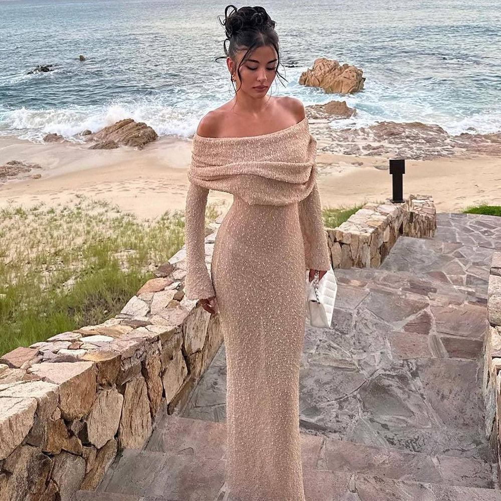 Knitted Beach Holiday Long Dress